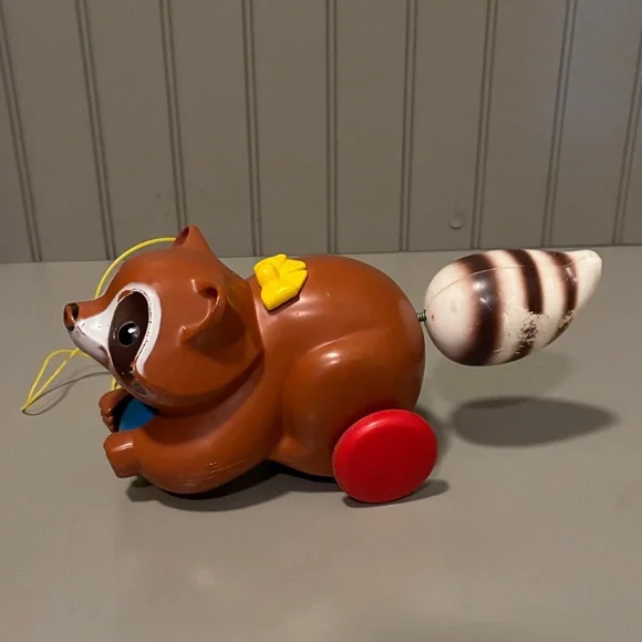 Fisher-Price Roly Poly Raccoon Pull-Along Toy - Picture 2 of 4